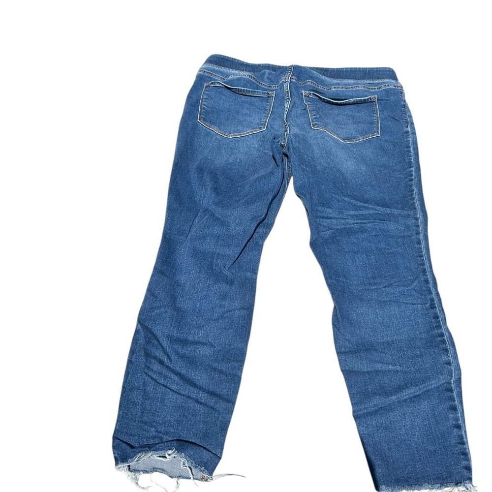 Old Navy Women's Distressed Boyfriend Jeans - Blue - Picture 2 of 4